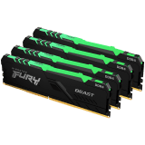 Kingston 32GB 3600MT/s DDR4 CL17 DIMM (Kit of 4) FURY Beast RGB, EAM: 740617337433