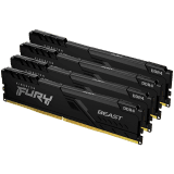 Kingston DRAM 32GB 3600MT/s DDR4 CL17 DIMM (Kit of 4) FURY Beast Black