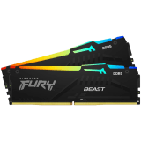 Kingston DRAM 16GB 5600MT/s DDR5 CL40 DIMM (Kit of 2) FURY Beast RGB XMP