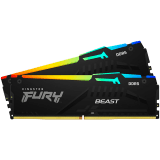 Kingston DRAM 32GB 5600MT/s DDR5 CL40 DIMM (Kit of 2) FURY Beast RGB XMP