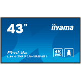 43" 3840x2160, UHD IPS, Haze 1%, 800cd/m2, Signal FailOver, SP 2x 10W, HDMI 2x, DP, USB 2.0 x2, WiFi, LAN