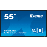 IIYAMA LFD LH5565UHSB-B1 55" Vivid-Bright Display 4K 800cd/m² 3840 x 2160 @60Hz 1200:1 8ms Android 11 OS, iiSignage2