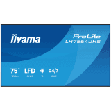 IIYAMA LFD LH7564UHS-B1AG 75" VA 3840 x 2160 60Hz 500 cd 5000:1 6.5ms Android 14 OS, iiSignage, iiControl, iiShare