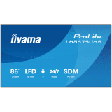 IIYAMA LFD LH8675UHS-B2AG 86" 4K UHD IPS 3840x2160 500cd 1400:1 8ms Android 11 OS, iiSignage2, iiControl, iiShare