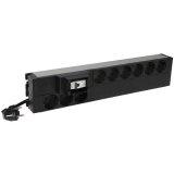 Legrand PDU 19'' 9 outlets German standard and single pole Micro Circuit Breaker, 2U height