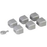 Legrand Set of 6 locking caps for C19 standard outlet + 1 key - for PDU LCS^3