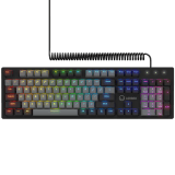 LORGAR Azar 514, Wired mechanical gaming keyboard, RGB backlight, 1680000 colour variations, 18 modes, keys number: 104