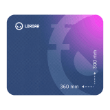 Lorgar Main 133, Gaming mouse pad, High-speed surface, Purple anti-slip rubber base, size: 360mm x 300mm x 3mm