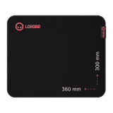 Lorgar Main 323, Gaming mouse pad, Precise control surface, Red anti-slip rubber base, size: 360mm x 300mm x 3mm