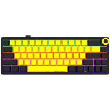 LORGAR KBP70MW, Wireless 65% Mechanical Gaming Keyboard Pro, Black/yellow, EN/RU layout