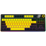 LORGAR KBP70TKLW, Wireless TKL Mechanical Gaming Keyboard Pro, Black/yellow, EN/RU layout