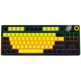LORGAR KBP70TKLW, Wireless TKL Mechanical Gaming Keyboard Pro, Black/yellow, EN layout