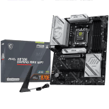 MSI Mainboard Desktop MAG X870E GAMING MAX WIFI (AM5, 4xDDR5, 1xHDMI, 1xType-C DP, 2xPCI-E x16 slot, 1xPCI-E x1 slot, 3xM.2, 4xSATA 6G, 5GLAN, Wi-Fi 7) ATX