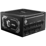 MSI MAG A1000GL PCIE5, 1000W, 80 PLUS Gold, 135mm FDB Fan, Protections: OCP/OVP/OPP/OTP/SCP/UVP, Active PFC Design