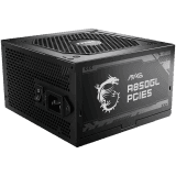 MSI MAG A850GL PCIE5, 850W, 80 Plus Gold, 120mm Fluid Dynamic Bearing Fan, Protections: OCP/OVP/OPP/OTP/SCP