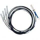 Mellanox passive copper hybrid cable, ETH 40GbE to 4x10GbE, QSFP to 4xSFP+, 3m