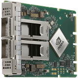 Nvidia ConnectX-6 Dx EN adapter card, 100GbE, OCP3.0, With Host management , Du al-port QSFP56, PCIe 4.0 x16, No Crypto, Thumbscrew (Pull Tab) Bracket