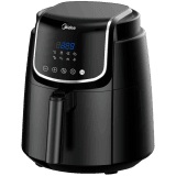 Air fryer, 3.5L big capacity, 1500W strong power, adjustable temperature up to 200 °C, multi-functional: air frying, roasting, baking, grilling, frying basket with rapid hot air circulation system, preset programs