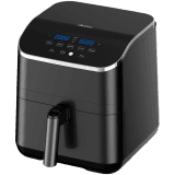 Air fryer, 4.8L big capacity, 1700W strong power, adjustable temperature up to 200 °C, multi-functional: air frying