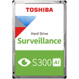 HDD Video Surveillance TOSHIBA S300 AI 8TB CMR, 3.5'', 512MB, 7200RPM, SATA, 64 cameras, 24/7, TBW: 550