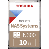 HDD NAS TOSHIBA N300 10TB CMR, 3.5'', 512MB, 7200RPM, SATA, TBW: 180