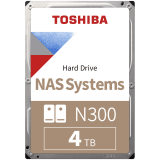 HDD NAS TOSHIBA N300 4TB CMR, 3.5'', 512MB, 7200RPM, SATA, TBW: 180