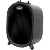 Heater. 2 Heating Levels (1000W/2000W). One Normal Wind Setting. Over heating protection. Tip-over switch protection.