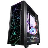Carcasa Segotep Phoenix K3 neagra, SPCC Steel ATX 3.0 Mid Tower, placa de baza se monteaza cu conectorii in partea de sus a carcasei