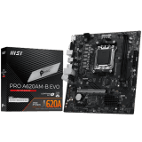 MSI Mainboard Desktop PRO A620AM-B EVO (AM5, 2xDDR5, 1xHDMI, 1xVGA, 1xPCI-E x16 slot, 1xPCI-E x1 slot, 1xM.2, 2xSATA 6G
