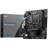 MSI PRO H610M-E, mATX, LGA 1700, Dual Channel DDR5 5600+MHz, 1x PCIe x16 slot, 1x M.2 slot, 1x HDMI, 1x VGA, 2x USB 3.2 Gen 1, 4x USB 2.0, 7.1 HD Audio, Realtek ALC897 Codec, 3Y