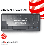 Prestigio Click&Touch 2, wireless multimedia smart keyboard with touchpad embedded into keys