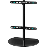 ONKRON Universal Swivel Table Top TV Stand for 32''-65'' TVs up to 35 kg, Black