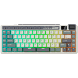ROYAL KLUDGE RK M70 Cyan Purple Gaming Keyboard Cream switch