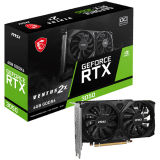 MSI Video Card Nvidia GeForce RTX 3050 VENTUS 2X E 6G OC, 6GB GDDR6, 96bit, Boost: 1492 MHz, 2304 CUDA Cores, PCIe 4.0, 1x DP 1.4a, 2xHDMI 2.1a, RAY TRACING, Dual Fan, 300W, 3Y