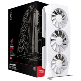 XFX Mercury AMD Radeon RX 9060XT OC White Gaming Edition with 16GB GDDR6 HDMI 2xDP, AMD RDNA 4