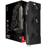 XFX Swift AMD Radeon RX 9070 GRE Triple 90mm Fan Gaming, 12GB GDDR6 192bit, 2790MHz / 18Gbps, HDMI 3xDP, AMD RDNA 4, 3 fan, 2 slot, WHITE