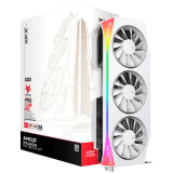 XFX Mercury AMD Radeon RX 9070XT OC White Magnetic Air Edition with RGB 16GB GDDR6 HDMI 3xDP, AMD RDNA 4