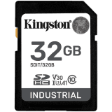 Kingston 32GB SDHC Industrial -40C to 85C C10 UHS-I U3 V30 A1 pSLC
