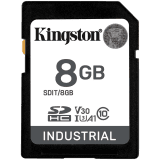Kingston 8GB SDHC Industrial -40C to 85C C10 UHS-I U3 V30 A1 pSLC