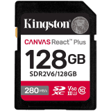 Kingston 128GB SDXC Canvas React Plus SDXC UHS-II 280R/100W U3 V60
