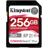 Kingston 256GB SDXC Canvas React Plus SDXC UHS-II 280R/150W U3 V60