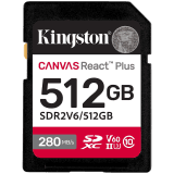 Kingston 512GB SDXC Canvas React Plus SDXC UHS-II 280R/150W U3 V60