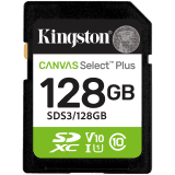 Kingston 128GB SDXC Canvas Select Plus Gen3 150MB/s C10 UHS-I U1 V10