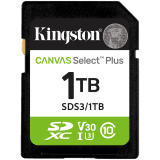 KINGSTON 1TB SDXC Canvas Select Plus Gen3 150MB/s C10 UHS-I U3 V30