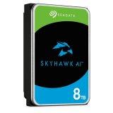 HDD Video Surveillance SEAGATE SkyHawk AI 8TB CMR, 3.5", 256MB, SATA, Rescue Services 3 ani, TBW: 550