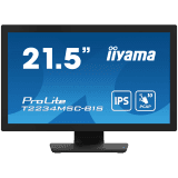 IIYAMA Monitor LED T2234MSC-B1S 22" Full HD 10pt touchscreen featuring IPS 350 cd/m² 1000:1 8ms projective capacitive VGA HDMI DP
