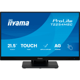 Iiyama ProLite T2254MSC-B2AG - LED monitor 22 inch 21.5 inch viewable touchscreen 1920 x 1080 Full HD 1080p 100 Hz IPS 300 cd m2 1300 1 4 ms HDMI DisplayPort speakers matte black T2254MSC-B2AG