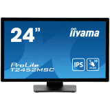 IIYAMA Monitor LED PROLITE T2452MSC-B1 24” PCAP multi-touch edge-to-edge glass and anti fingerprint coating IPS Full HD