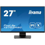 Iiyama ProLite T2752MSC-B1 - LED monitor27" touchscreen 1920 x 1080 Full HD (1080p) @ 60 Hz IPS 400 cd/m² 1000:1 5 ms HDMI DisplayPort speakers black matte