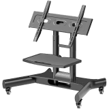 ONKRON Tilting Mobile TV Stand for 32'' – 70 Inch LCD LED OLED TV Screens & Touch Panels Rolling TV Cart on Wheels with